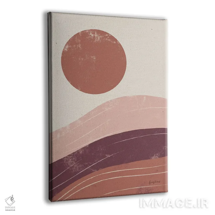 تابلو طلوع آفتاب در صحرای ایونتاید I اثر بکی تورنز - نمای پرسپکتیو محصول