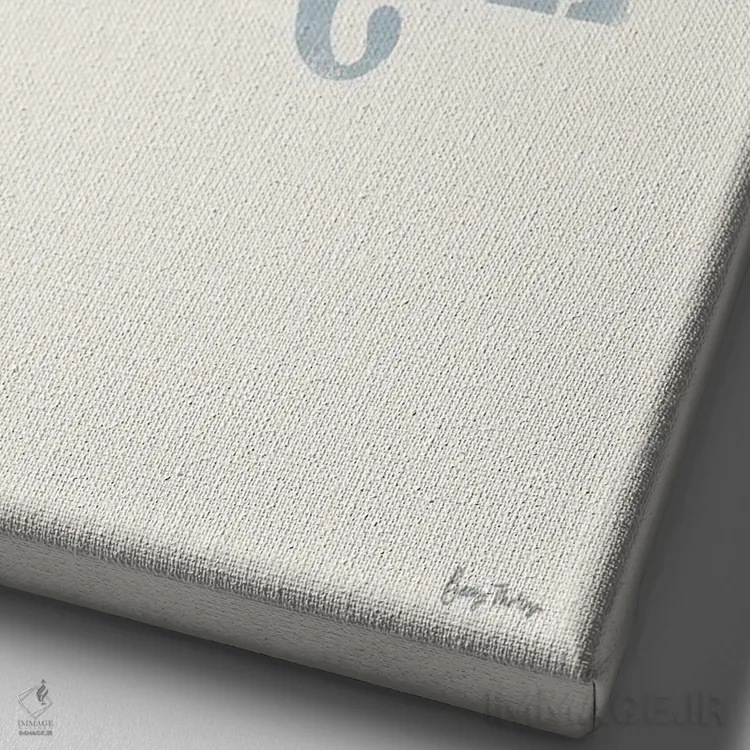 تابلو تو قوی هستی (طرح پاستلی) اثر بکی تورنز - نمای نزدیک بافت بوم