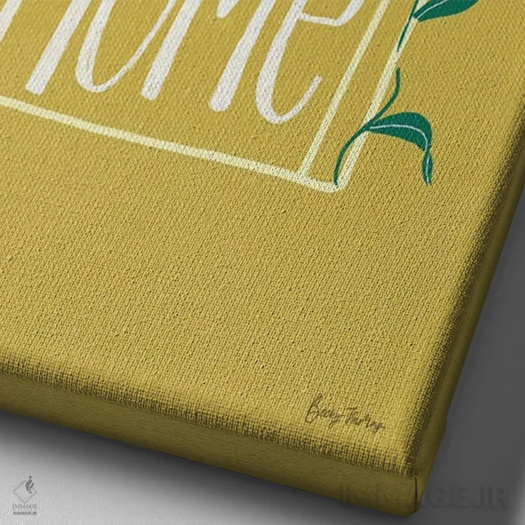 تابلو خانگی I اثر بکی تورنز - نمای نزدیک بافت بوم