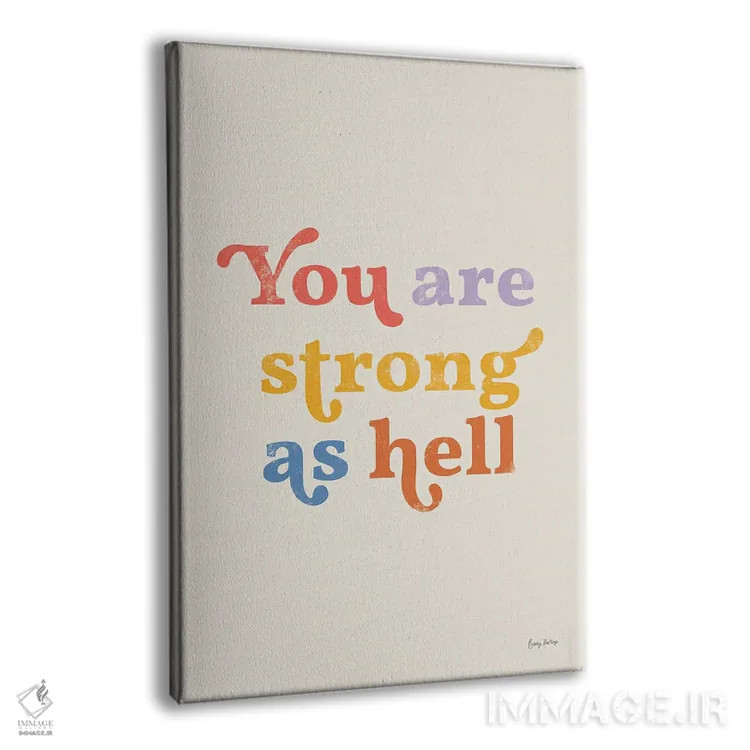 تابلو تو قوی هستی (روشن) اثر بکی تورنز - نمای پرسپکتیو محصول