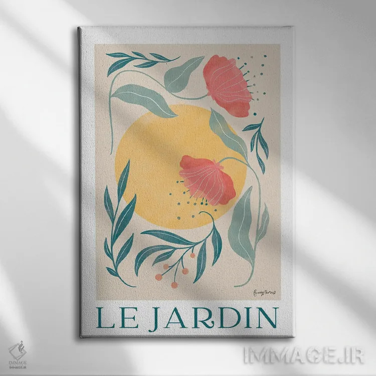 تابلو پوستر گیاهی I اثر بکی تورنز - نمای روبهرو روی دیوار