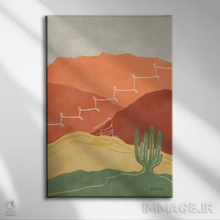 تابلو مراقبت از خود II اثر بکی تورنز - نمای روبهرو روی دیوار