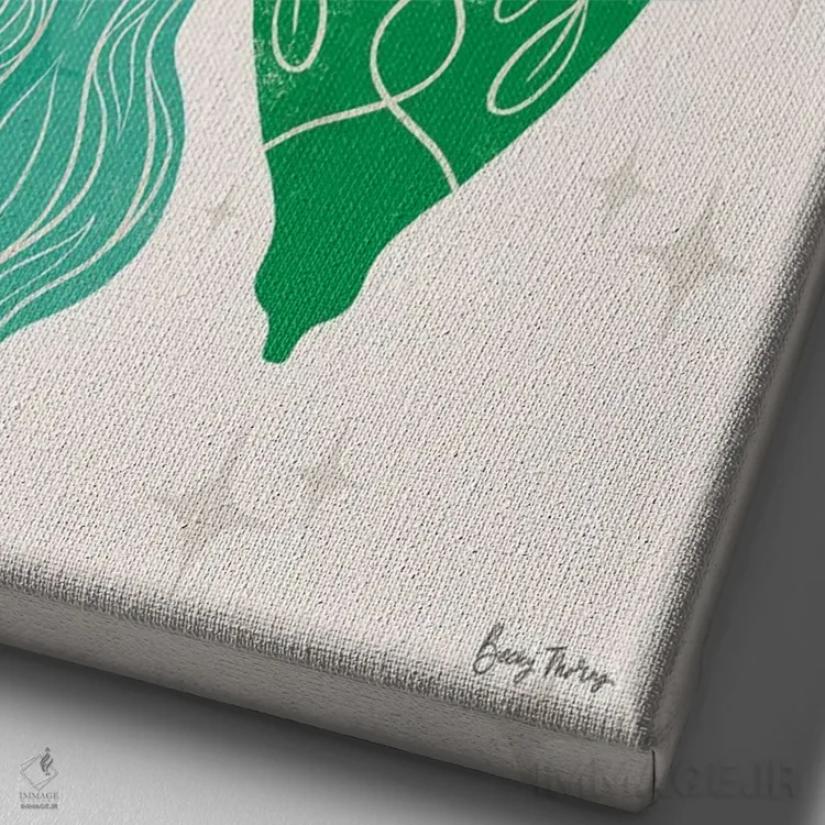 تابلو تزئینات رترو IV (سبک قدیمی) اثر بکی تورنز - نمای نزدیک بافت بوم