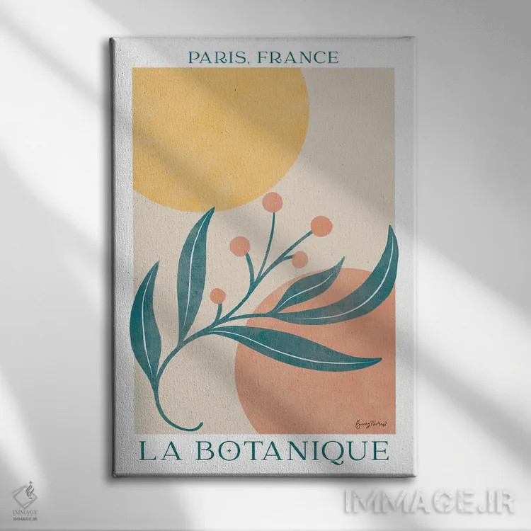 تابلو پوستر گیاهی IV اثر بکی تورنز - نمای روبهرو روی دیوار