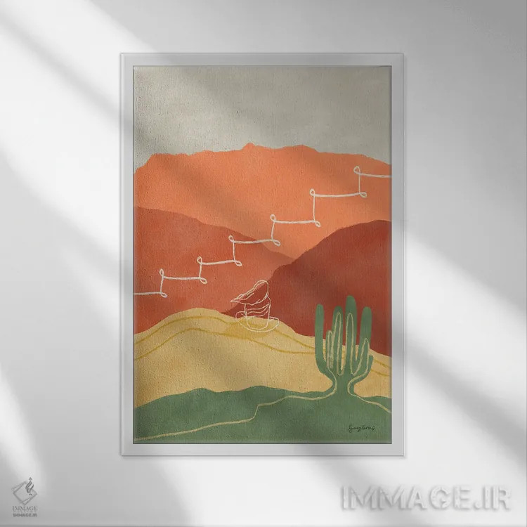 تابلو مراقبت از خود II اثر بکی تورنز - نمای قابدار سفید