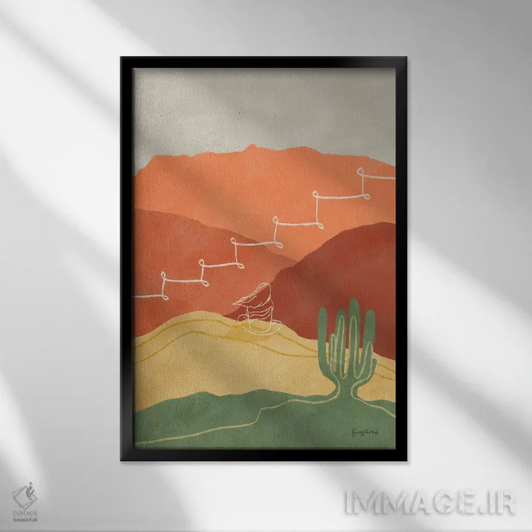 تابلو مراقبت از خود II اثر بکی تورنز - نمای قابدار مشکی