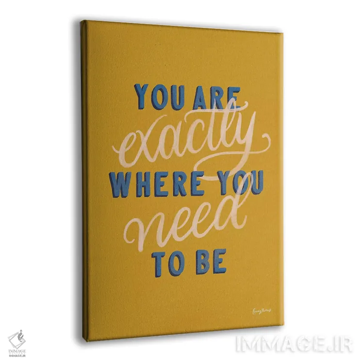 تابلو کلمات انگیزشی اثر بکی تورنز - نمای پرسپکتیو محصول