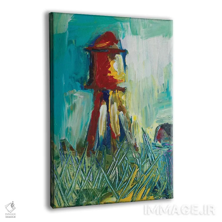 تابلو برج آب نقاشیشده اثر اندی بوچمپ - نمای پرسپکتیو محصول