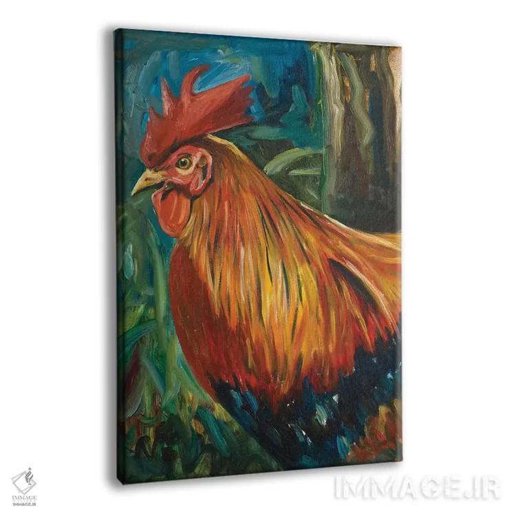 تابلو خروس اثر اندی بوچمپ - نمای پرسپکتیو محصول