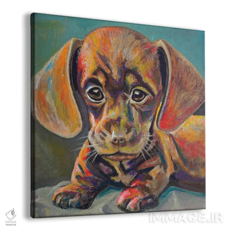 تابلو صورت تولهسگ اثر اندی بوچمپ - نمای پرسپکتیو محصول