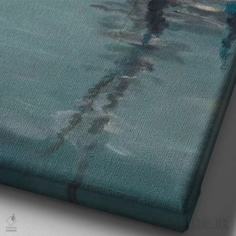 تابلو داستان ماهیگیر اثر اندی بوچمپ - نمای نزدیک بافت بوم