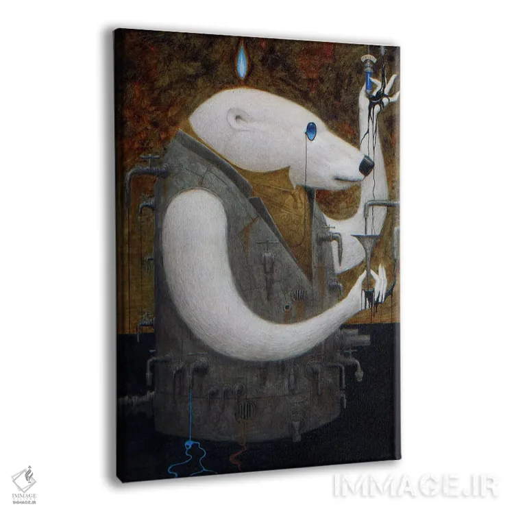 تابلو گوپ (مایع چسبناک/نام انتزاعی) اثر بیل کارمن - نمای پرسپکتیو محصول