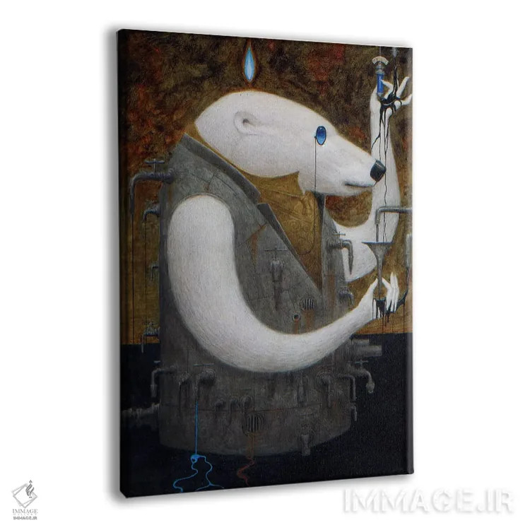 تابلو گوپ (مایع چسبناک/نام انتزاعی) اثر بیل کارمن - نمای پرسپکتیو محصول