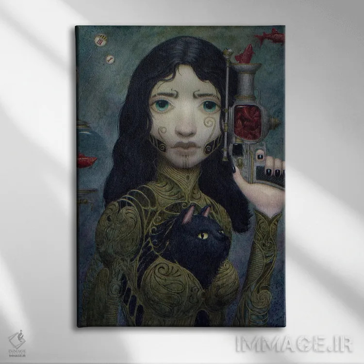 تابلو قلب اثر بیل کارمن - نمای روبهرو روی دیوار