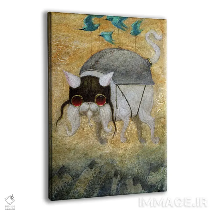 تابلو شادی اثر بیل کارمن - نمای پرسپکتیو محصول