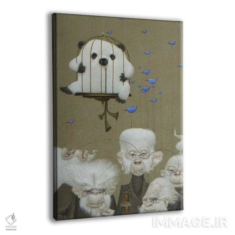 تابلو قضاوت پرنده اثر بیل کارمن - نمای پرسپکتیو محصول