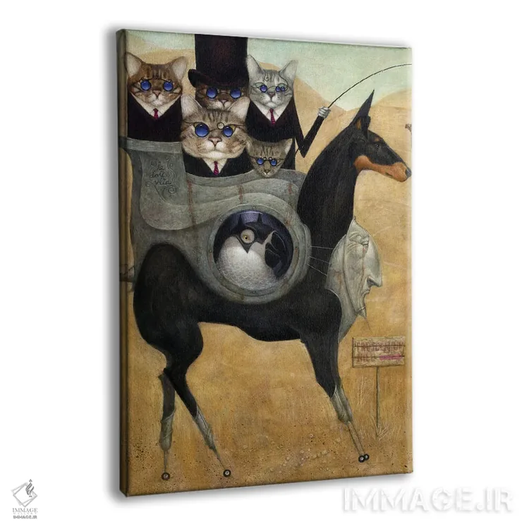 تابلو تپهٔ پروسنیوم (واژه نمایشی) اثر بیل کارمن - نمای پرسپکتیو محصول