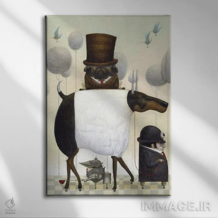 تابلو تست سواری اثر بیل کارمن - نمای روبهرو روی دیوار