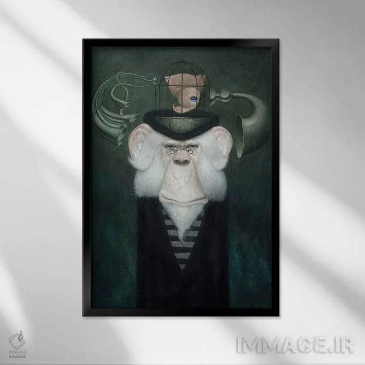 تابلو مدرنترین اثر بیل کارمن - نمای قابدار مشکی