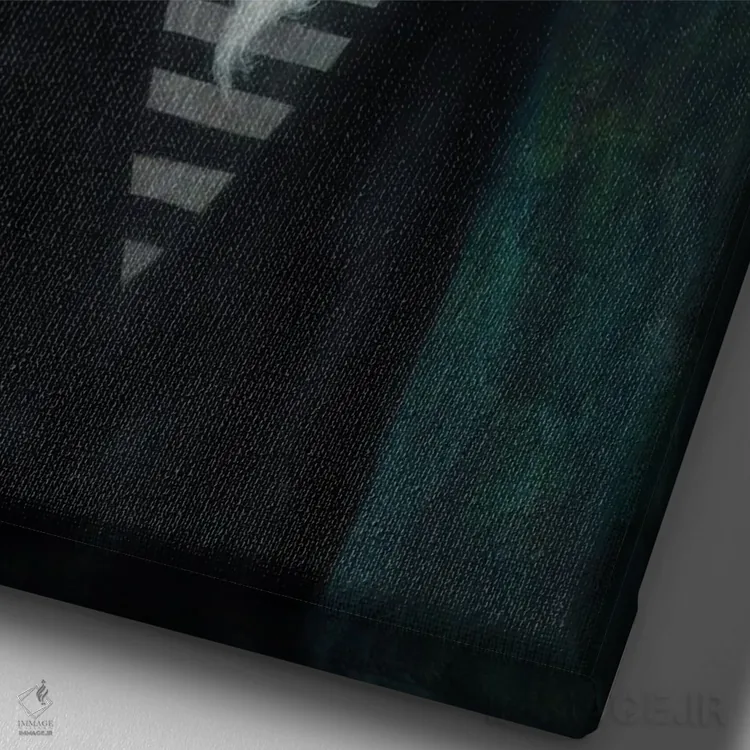 تابلو مدرنترین اثر بیل کارمن - نمای نزدیک بافت بوم