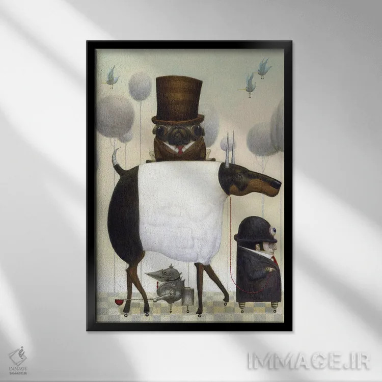 تابلو تست سواری اثر بیل کارمن - نمای قابدار مشکی