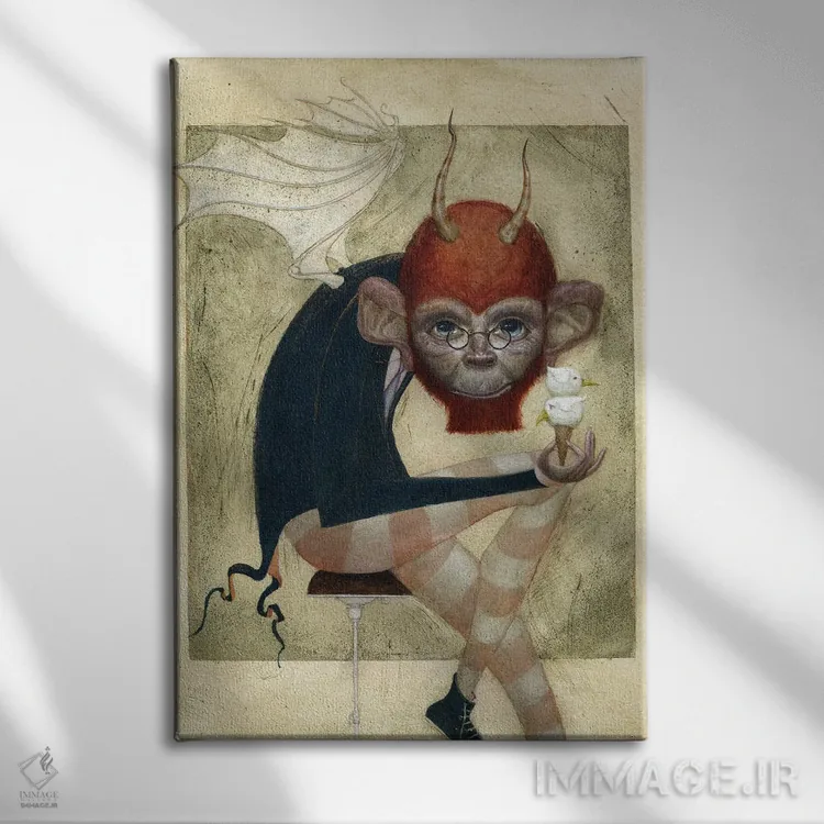 تابلو آب نمیشود اثر بیل کارمن - نمای روبهرو روی دیوار