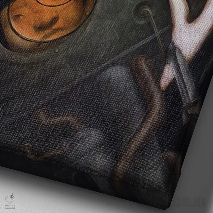 تابلو عینک مشترک اثر بیل کارمن - نمای نزدیک بافت بوم