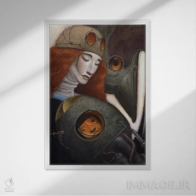 تابلو عینک مشترک اثر بیل کارمن - نمای قابدار سفید