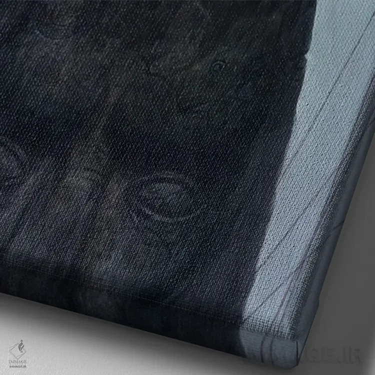 تابلو یورش / حمله اثر بیل کارمن - نمای نزدیک بافت بوم