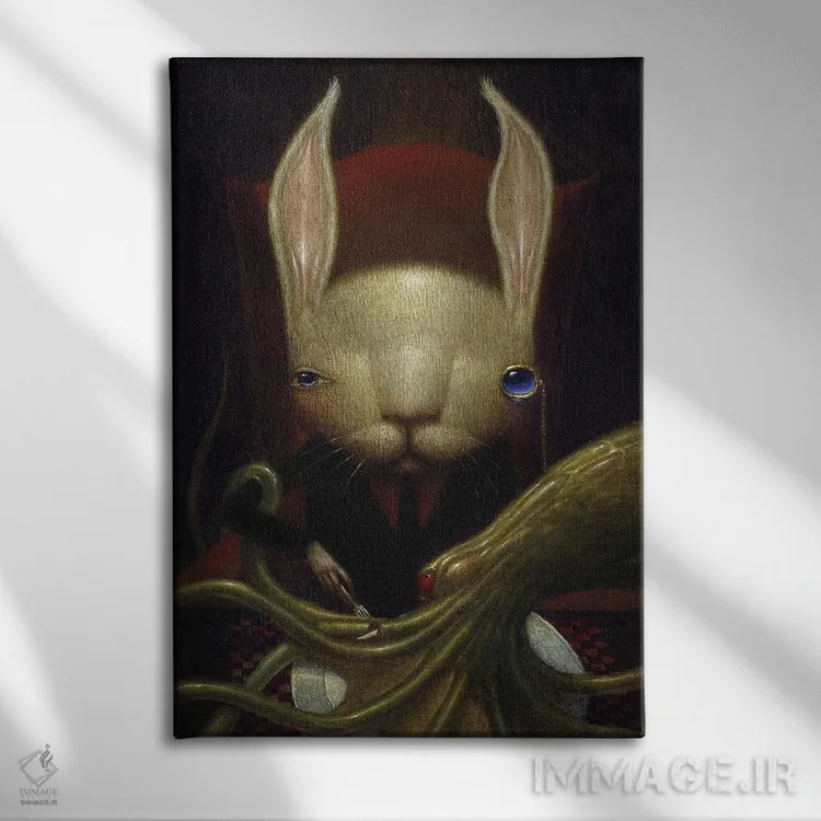 تابلو غذای سطح بالا (رستوران لوکس) اثر بیل کارمن - نمای روبهرو روی دیوار