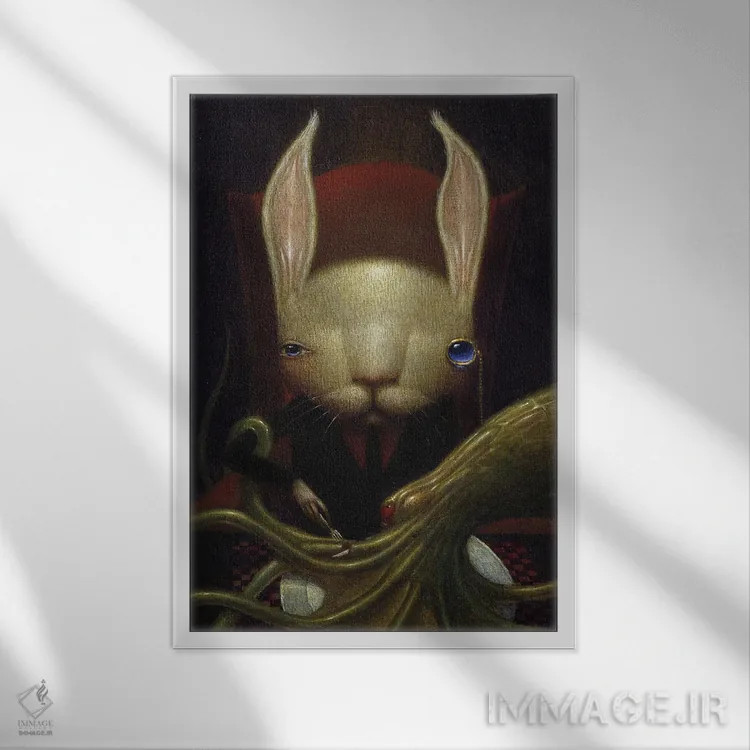 تابلو غذای سطح بالا (رستوران لوکس) اثر بیل کارمن - نمای قابدار سفید