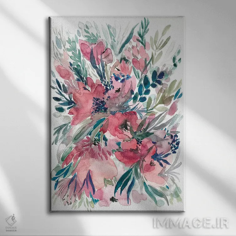 تابلو دستهگل II اثر آلبینا براتچِوا - نمای روبهرو روی دیوار