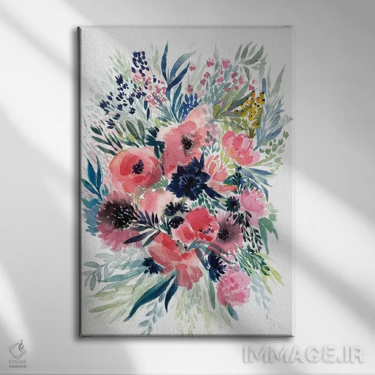 تابلو دستهگل گلها VI اثر آلبینا براتچِوا - نمای روبهرو روی دیوار