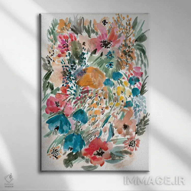 تابلو مزرعهٔ گل III اثر آلبینا براتچِوا - نمای روبهرو روی دیوار