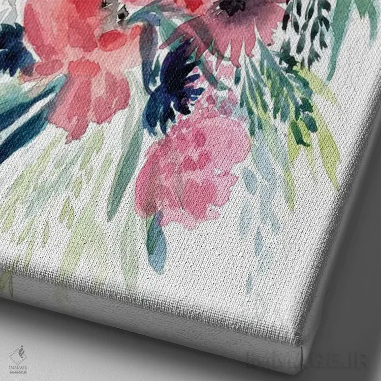 تابلو دستهگل گلها VI اثر آلبینا براتچِوا - نمای نزدیک بافت بوم
