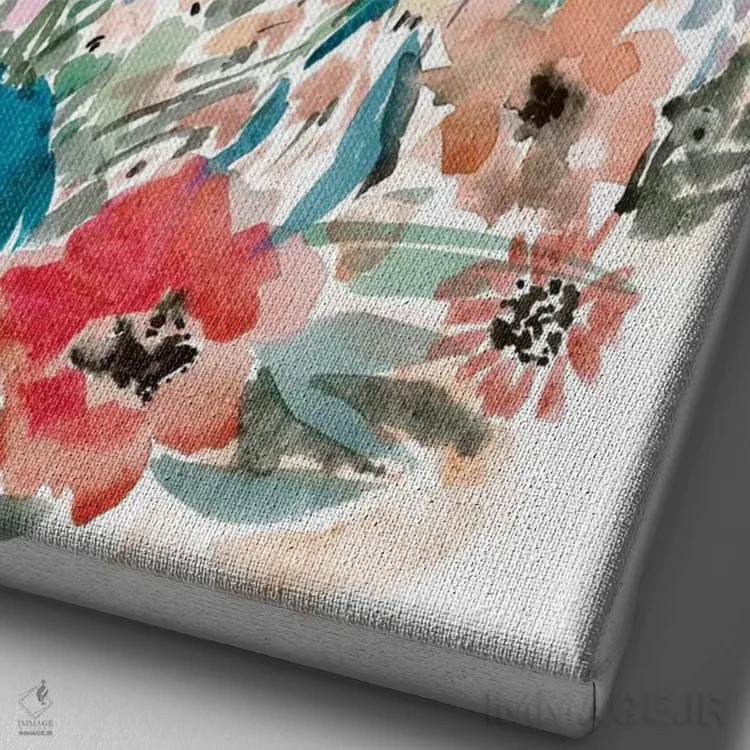 تابلو مزرعهٔ گل III اثر آلبینا براتچِوا - نمای نزدیک بافت بوم