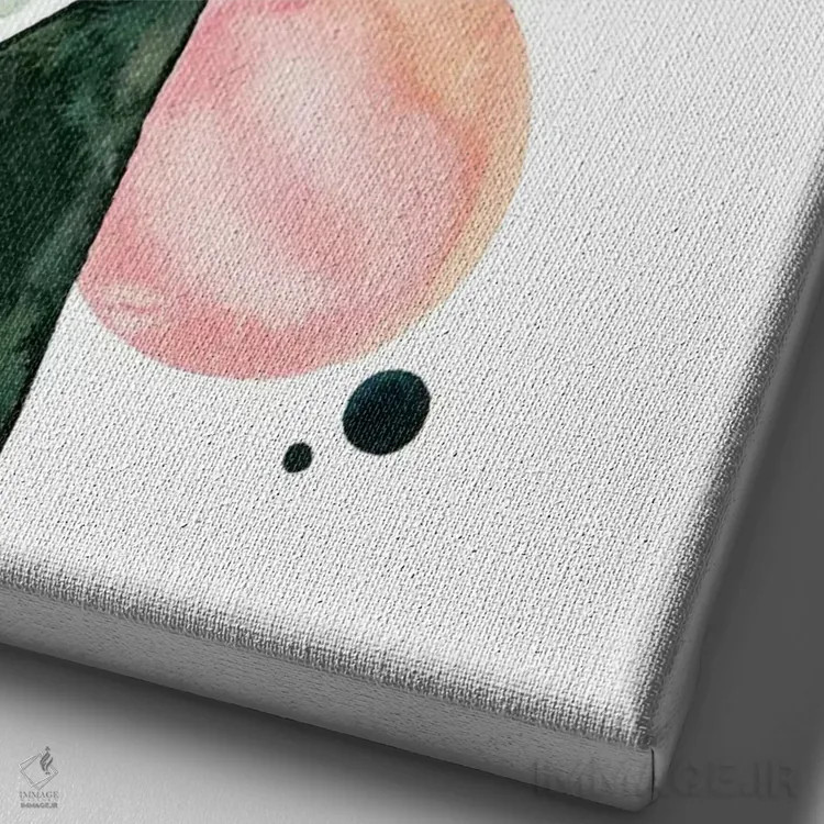 تابلو هندسه I اثر آلبینا براتچِوا - نمای نزدیک بافت بوم