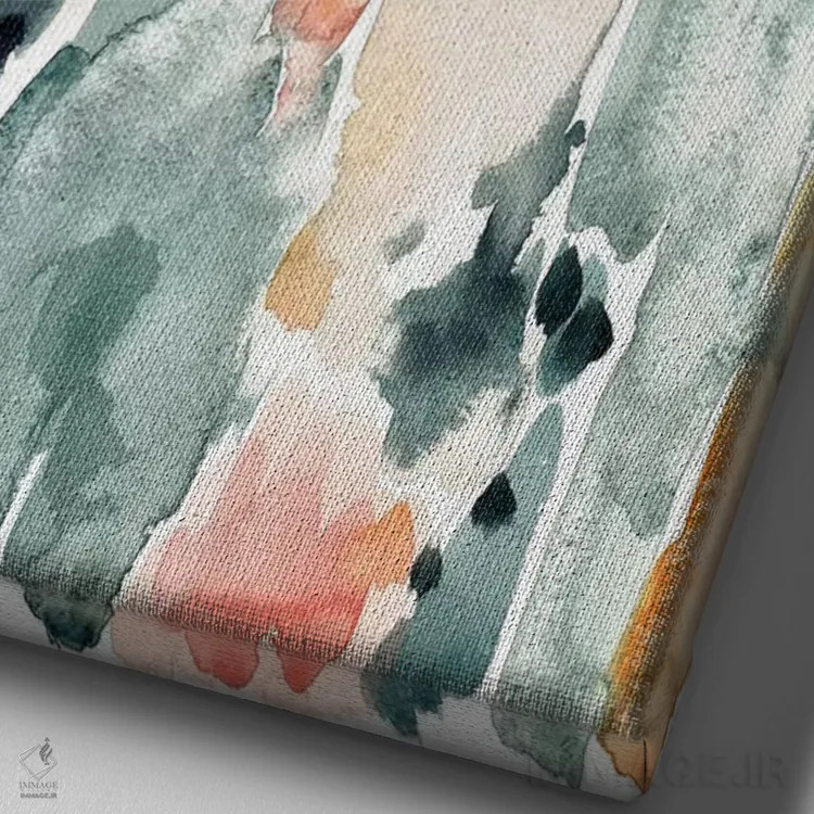 تابلو سرسبز اثر آلبینا براتچِوا - نمای نزدیک بافت بوم