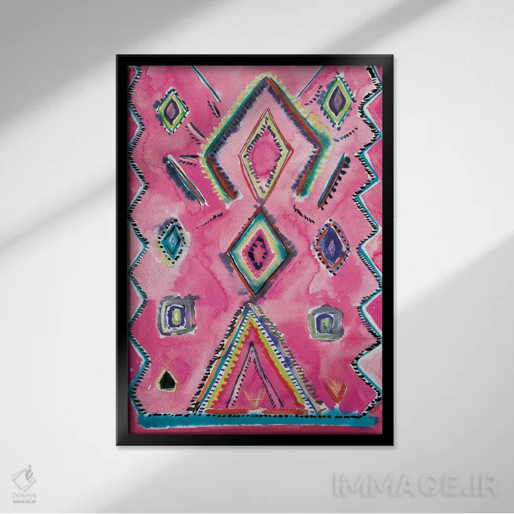 تابلو جواهرات اثر آلبینا براتچِوا - نمای قابدار مشکی