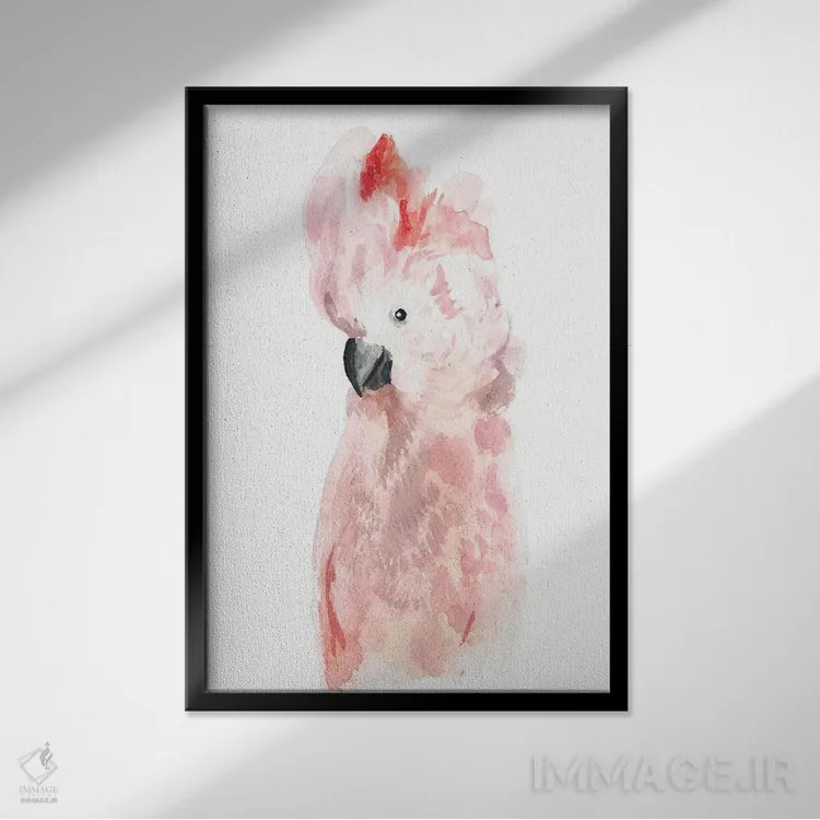 تابلو موهاک (مدل مو) اثر آلبینا براتچِوا - نمای قابدار مشکی