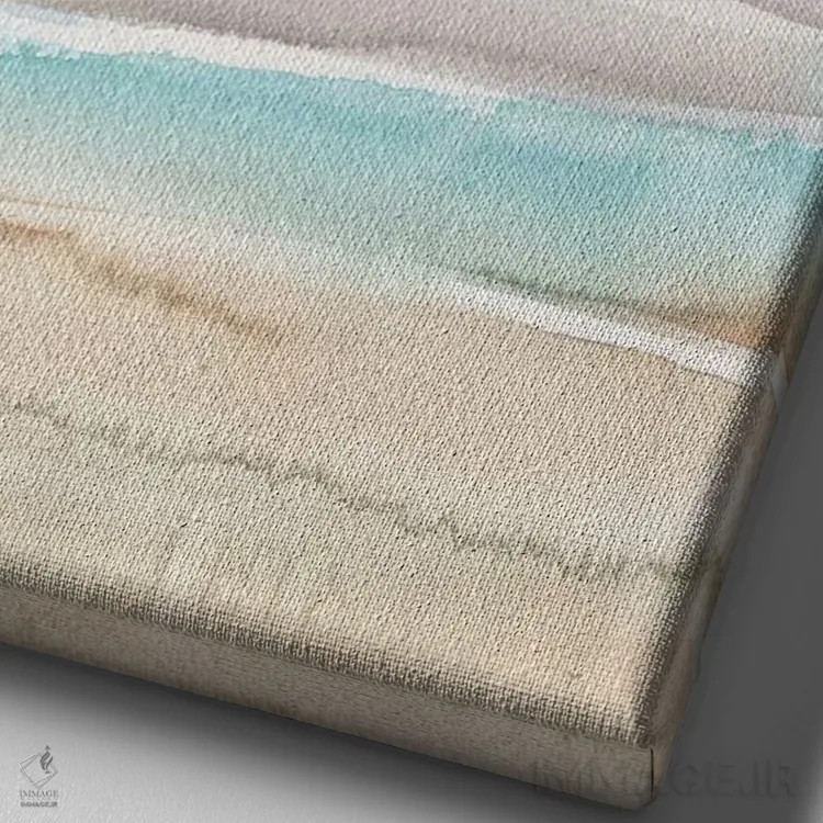 تابلو انتزاعی اقیانوس اثر آلبینا براتچِوا - نمای نزدیک بافت بوم