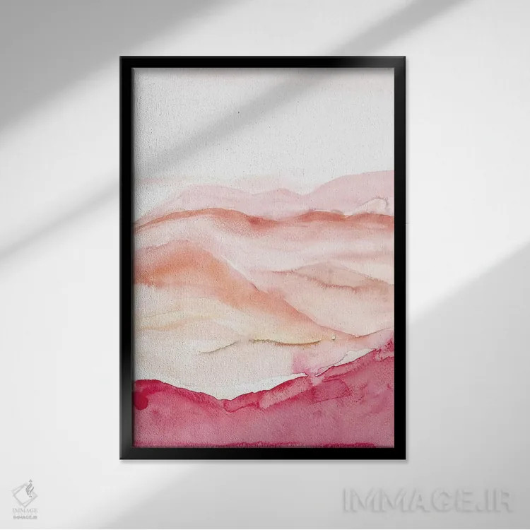 تابلو بیابان موهاوی (آمریکا) اثر آلبینا براتچِوا - نمای قابدار مشکی