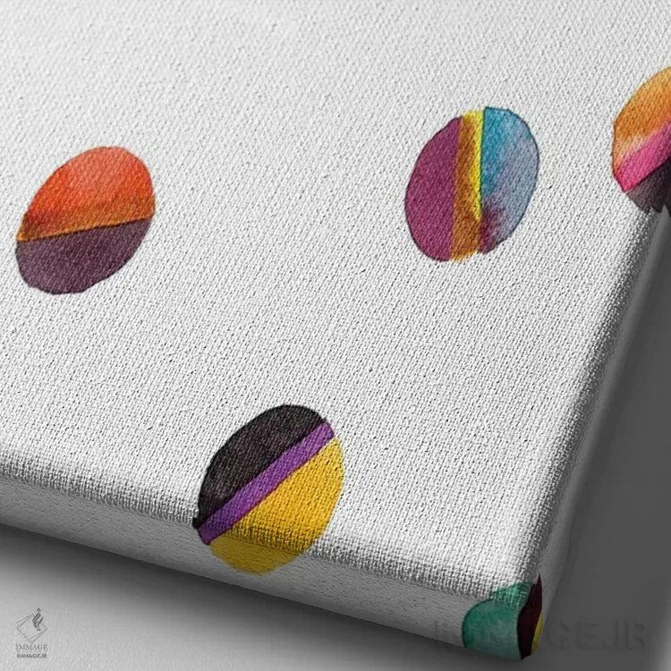 تابلو گویها اثر آلبینا براتچِوا - نمای نزدیک بافت بوم