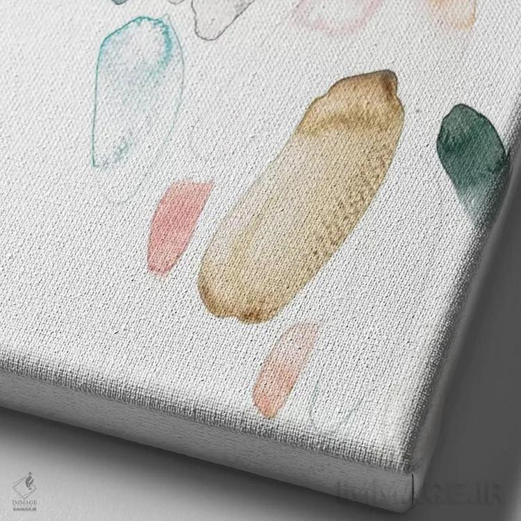 تابلو قلوهسنگها اثر آلبینا براتچِوا - نمای نزدیک بافت بوم