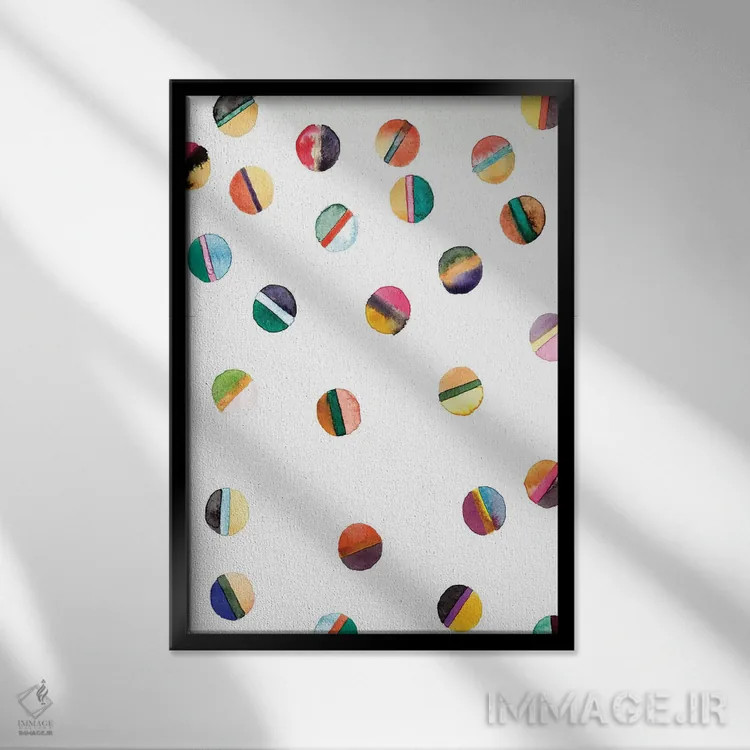 تابلو گویها اثر آلبینا براتچِوا - نمای قابدار مشکی