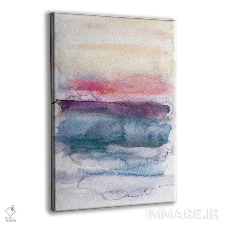 تابلو انتزاعی غروب اثر آلبینا براتچِوا - نمای پرسپکتیو محصول