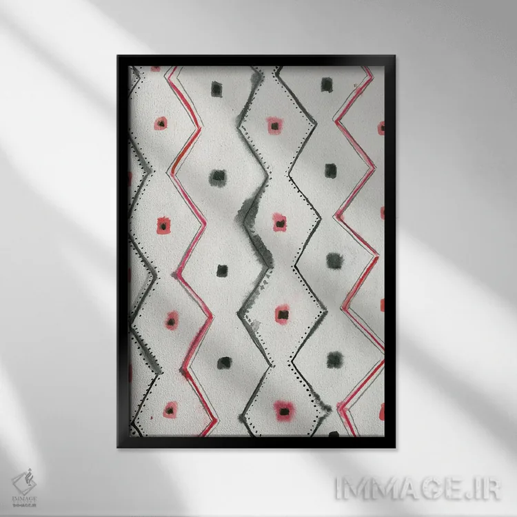 تابلو چشمان مار اثر آلبینا براتچِوا - نمای قابدار مشکی