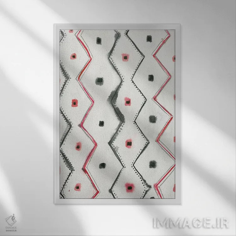 تابلو چشمان مار اثر آلبینا براتچِوا - نمای قابدار سفید