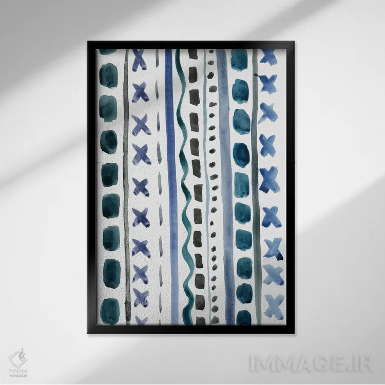 تابلو ایکس اُ (بازی دوز) اثر آلبینا براتچِوا - نمای قابدار مشکی