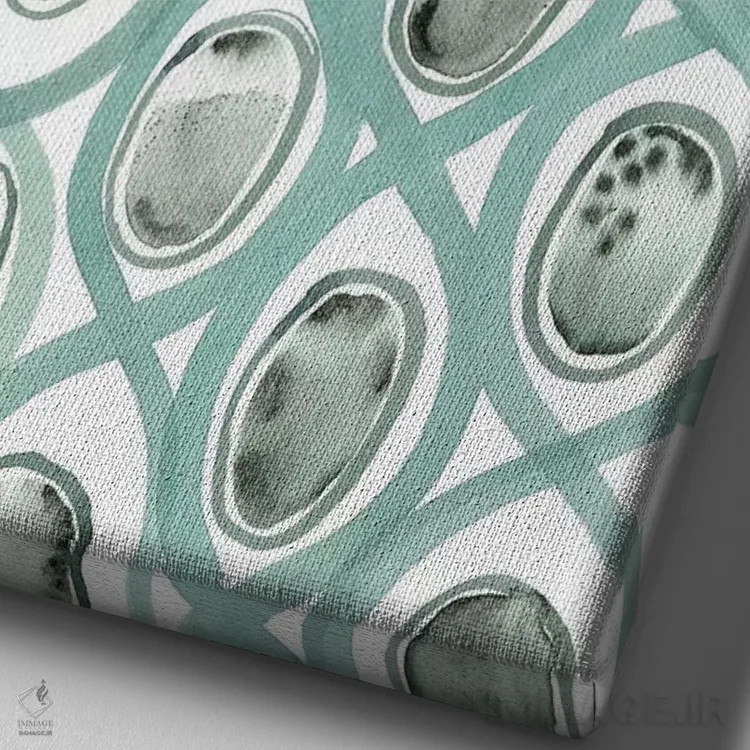 تابلو دوستت دارم (بازی با کلمه "Olive You"=I love you) اثر آلبینا براتچِوا - نمای نزدیک بافت بوم